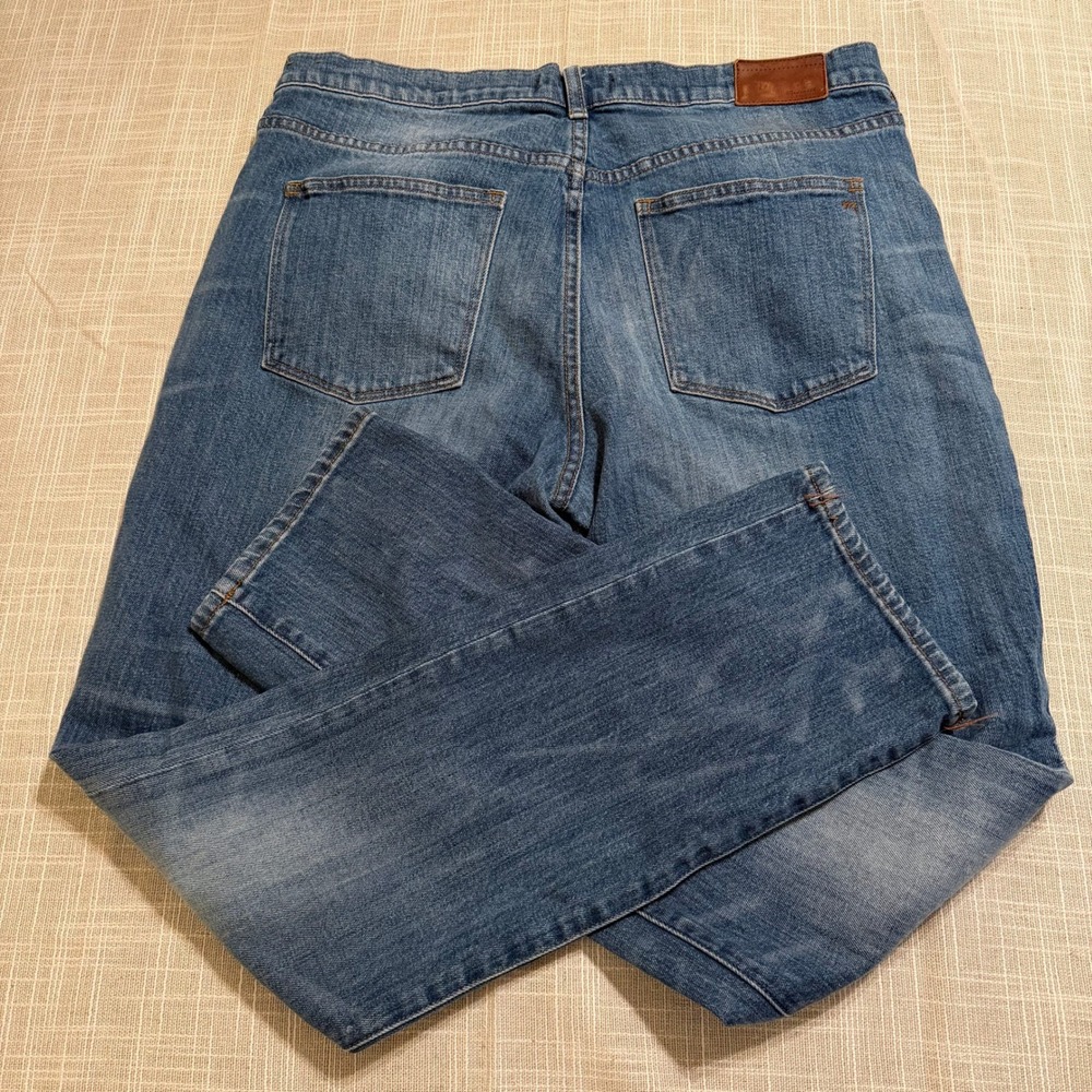 Madewell Slim Boyjean Medium Wash Blue Denim Stretch Jeans B1381 Size 30